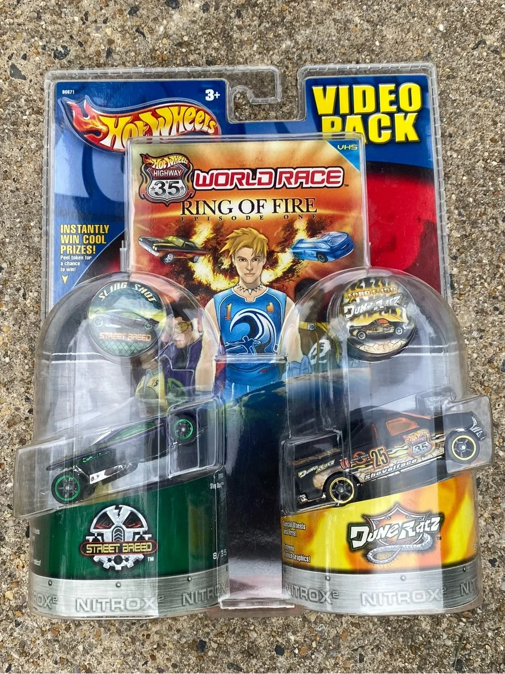 Hot Wheels World Race “Ring of Fire”  Video Pack with Street Breed and Dune Ratz